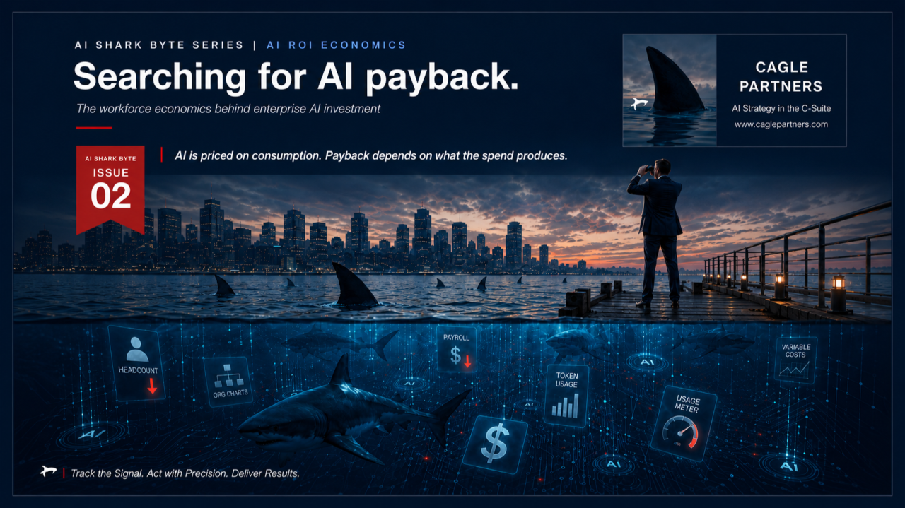 Search for AI ROI. Focus on the Business Impact. masthead